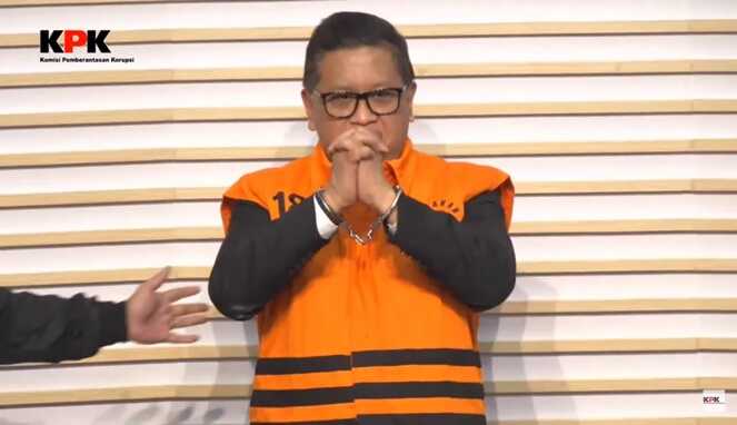 Resmi Ditahan KPK, Hasto Kristiyanto Diborgol dan Pakai Baju Orange