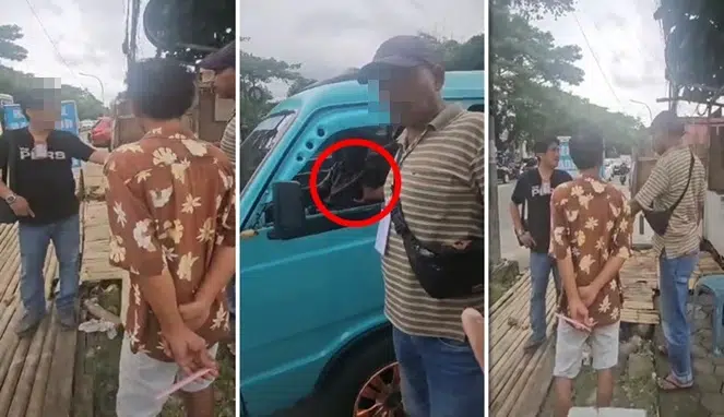 Nyaris Adu Jotos, Preman Terekam Wartawan Merangkap 'Juru Pajak' Sopir Pete- Pete