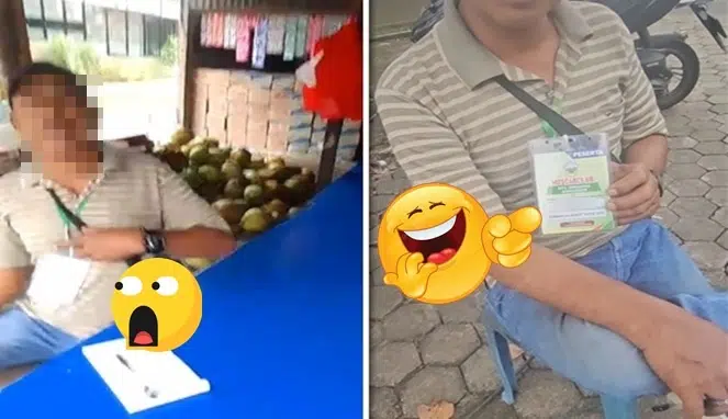 Foto Kolase: Salahsatu preman pemalak sopir pete- pete tengah menunjukkan kartu identitasnya, yang setelah diperiksa ternyata bukan ID resmi, melainkan hanya kartu peserta Muscabclub DPC Organda Makassar
