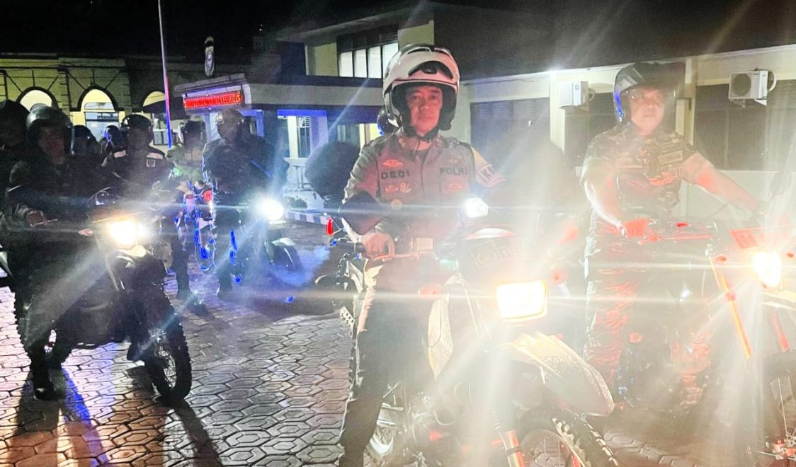 Jelang Lebaran Polres Enrekang dan Kodim 1419 Gerak Patroli Gabungan Ops Ketupat Pallawa 2025