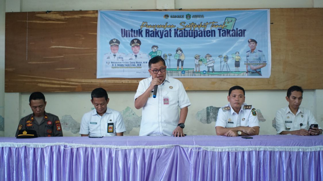 Jelang Lebaran, 1000 Sertifikat Tanah Dibagikan Pemkab Takalar untuk 12 Desa dan Kelurahan