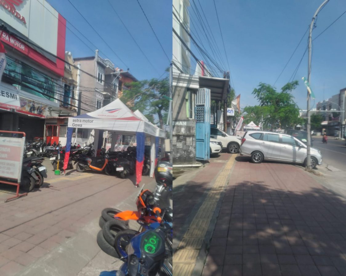 Pedestrian di Jalan Sultan Hasanuddin Dikuasai Pengusaha Bandel, DPRD Gowa Diminta Turun Tangan
