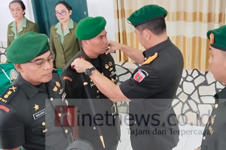 Danrem 141 Toddopuli Lantik Letkol Abdul Muthalib sebagai Dandim Jeneponto