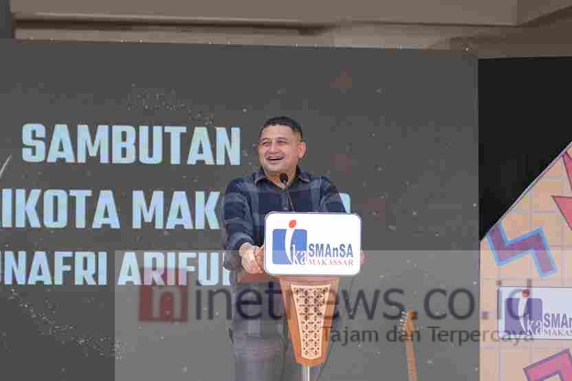 Hadiri Pelantikan PP SMANSA Makassar, Munafri : Jadikan Sekolah Percontohan Urban Farming dan Pengelolaan Sampah