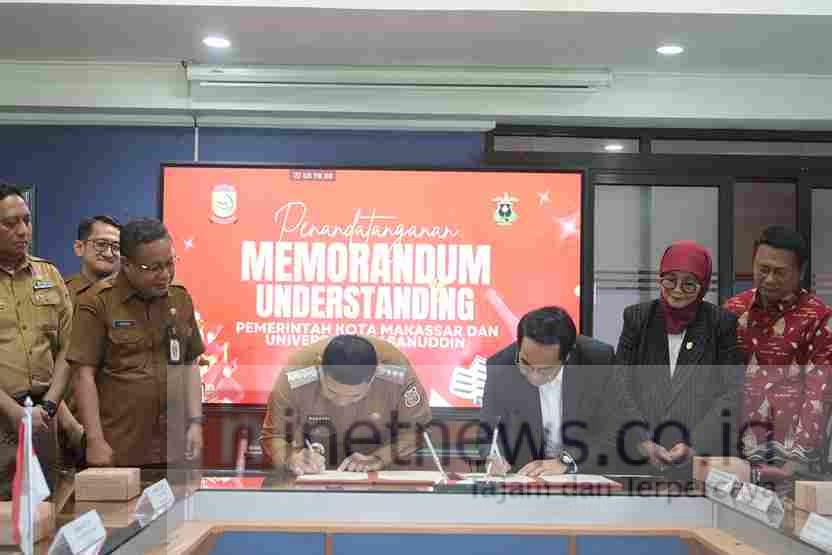 Pemkot Makassar dan Unhas Teken MoU, Fokus Bangun Kepulauan dan Atasi Banjir